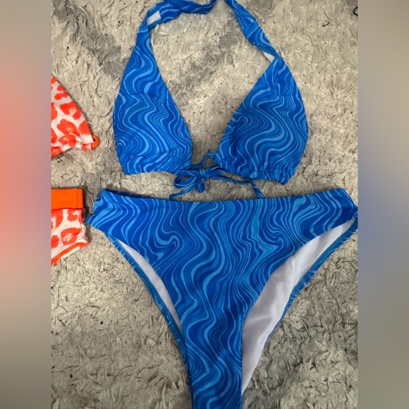 Orange and Blue Bikini Set SHEIN BUNDLE - Picture 5 of 16